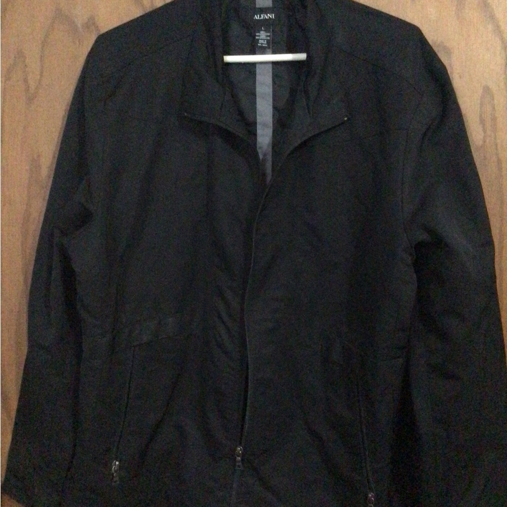 Alfani Men's Classic Black Windbreaker